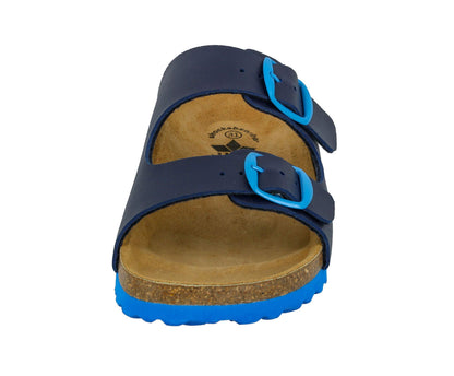 Lico Herren Bioline Kids Pantoletten, Marine Blau, 42 EU
