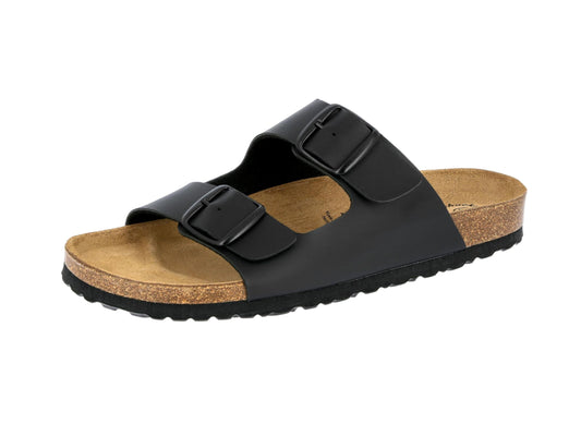Lico Herren Bioline Man Pantoletten, Schwarz, 48 EU