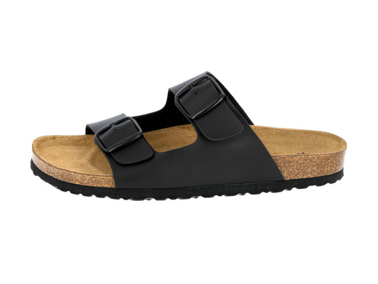 Lico Herren Bioline Man Pantoletten, Schwarz, 48 EU