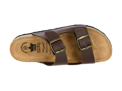Lico Herren Bioline Man Pantoletten, Braun, 44 EU