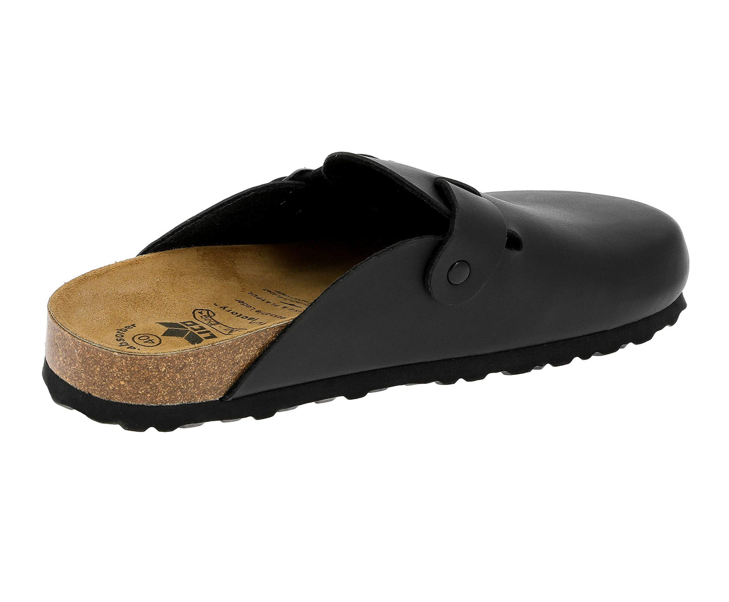 Lico Herren Bioline Clog Pantoletten, Schwarz, 42 EU