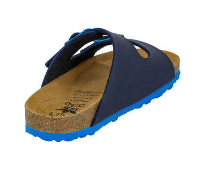 Lico Herren Bioline Kids Pantoletten, Marine Blau, 42 EU