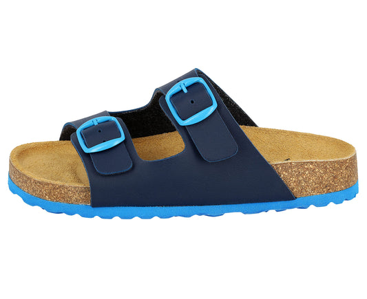 Lico Herren Bioline Kids Pantoletten, Marine Blau, 42 EU